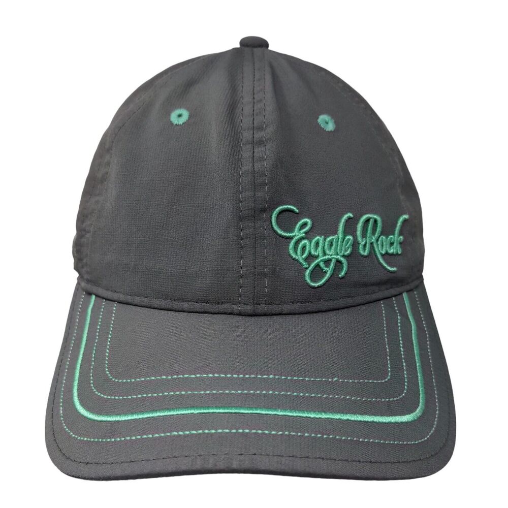 Pukka Men's Strapback Hat Gray Size OS Embroidered Eagle Rock Logo Polyester